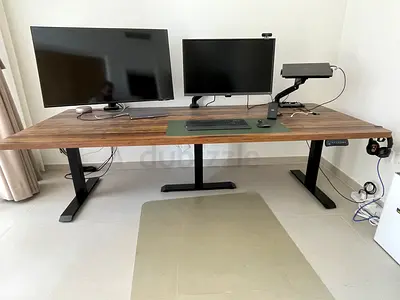 Custom-Built Navo Adjustable Standing Desk – Like New – 2.4m x 1m