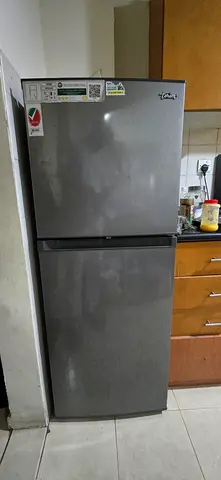 LG 2-Door Top Freezer Refrigerator - Silver, Good Condition