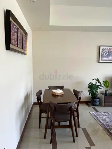 Wooden 4-Seater Dining Table with Chairs