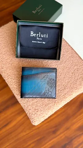 *BERLUTI* Makore Slim Compact Wallet Venezia Calf Leather *VIP QUALITY*