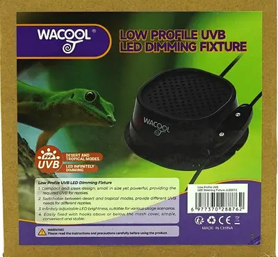Wacool Low Profile UVB LED Dimming Fixture 6W - Brand New