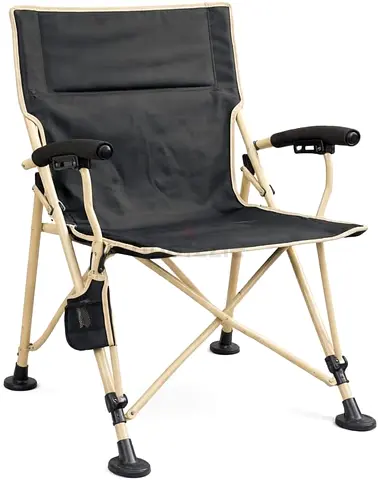 Portable Folding Camping Chair with Padded Armrests