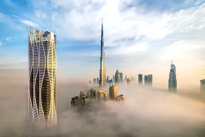 Burj Khalifa View you living in sky the 100th floor