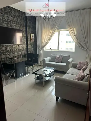for rent monthly A fully furnished One-bedroom Two-bathroom apartment in Al Khan