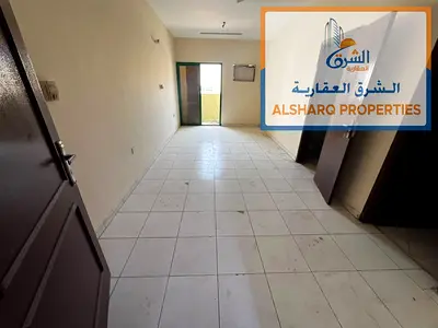 Industrial Area 2: A prime location with easy access to Dubai and Sharjah. Studio with a separate kitchen and a balcony.