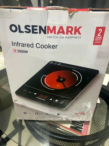 Olsenmark 2000W Infrared Cooker - Single Burner, Used Boxed
