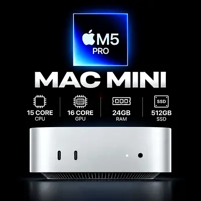 MAC MINI M5 PRO – 24GB RAM / 512GB SSD – BRAND NEW SEALED