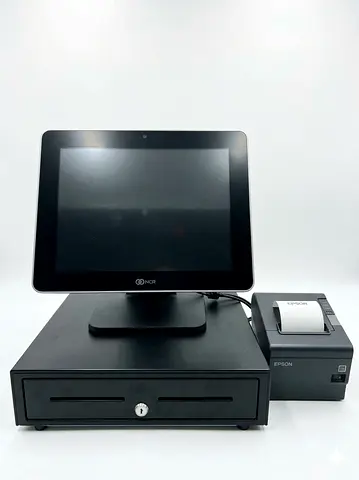 NCR POS Terminal with Cash Drawer and Epson Receipt Printer - Ready to Use