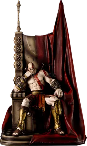 $%& of war Kratos on throne