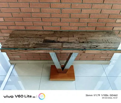 Railway wood Entry Console Table Only
