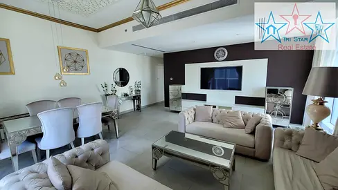 Fully Furnished 2BR + Maid | 3 Bathrooms | High Floor | 3 Balconies | City View