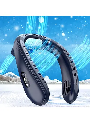 Neck Air Conditioner with Extra Large Cooling Plate, Portable Neck Fan, 5200mAh Cooling Travel Fan,