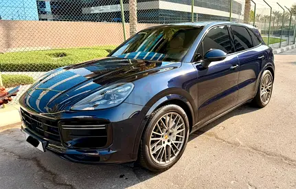 2018 Porsche Cayenne Turbo (9Y0) | Moonlight Blue Metallic | Full Al Nabooda History | GCC