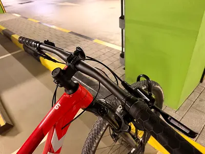 Red adult mountain bike - used, good condition
