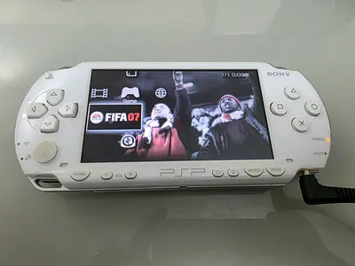 Sony PSP 1000 white with UMD games
