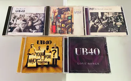 5 UB40 Music CD’s