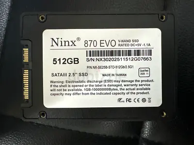 Ninx 870 EVO 512GB SATA III 2.5" SSD - Good Condition