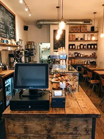 Complete POS system with cash drawer and receipt printer - ready to use