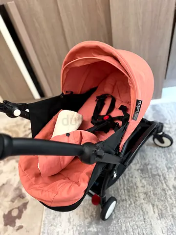Lightly Used Pink Compact Pram Stroller - Perfect for Newborns yoyo brand