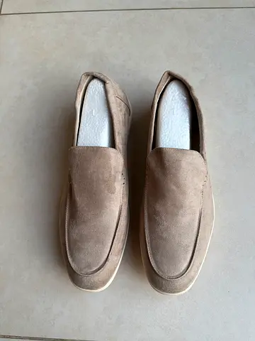 Old Money - Beige suede men’s loafers, size 46-47 — new, never worn