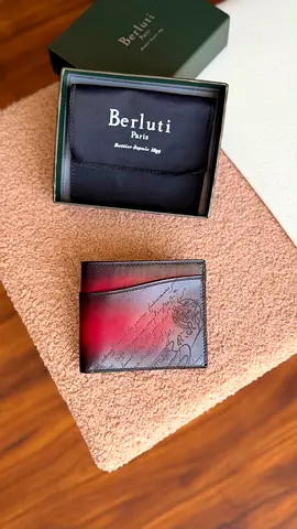 *BERLUTI* Makore Slim Compact Wallet Venezia Calf Leather *VIP QUALITY*