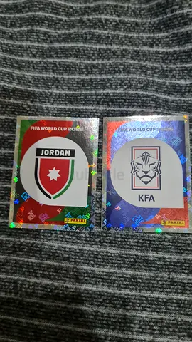 JOR 1 and KOR 1 panini world cup stikers