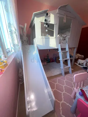 Tree house Bunk bed with slide