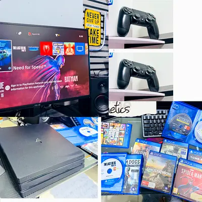 PS4 PRO 1 TB GAMING CONSOLE+ASUS ROG 165HZ MONITOR 27” WITH NVIDIA G-SYNC+10 POPULAR GAMES- AED 1899