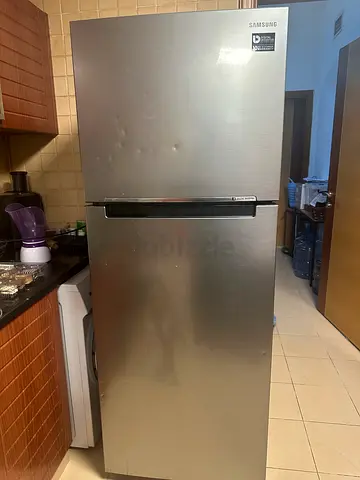 Samsung RT5000K upright freezer/refrigerator - stainless steel, good condition