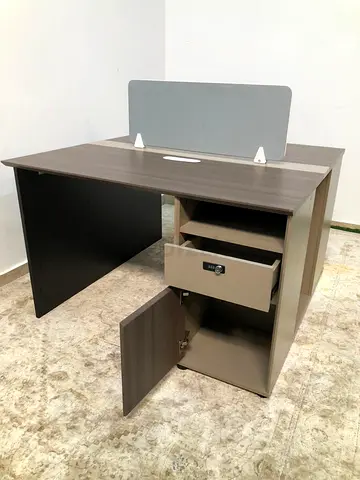 Modern 2-person workstation desk