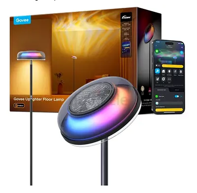 Govee Uplighter Floor Lamp – RGBIC Dynamic Ripple Effect | Smart Tri-Zone Independent Lightin