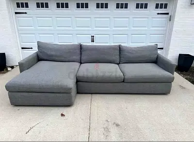 Lounge Deep crate and barrel lshape sofa