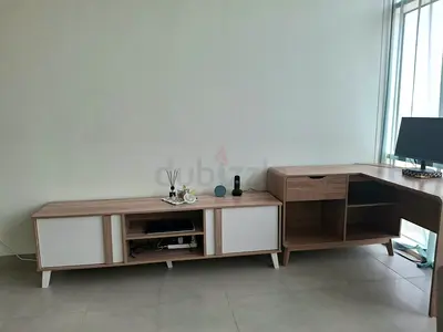 Wooden corner desk