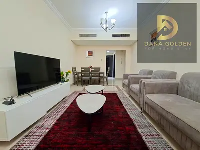 LUXURY 2BHK Al Town Sharjah | 3 Washrooms + Balcony | 2 Bedrooms + Big Hall + Dining Area | Fully Furnished | WiFi Free | 5800 Monthly