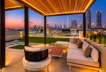 Custom 4BR Villa | Burj View | Sobha Hartland Dubai