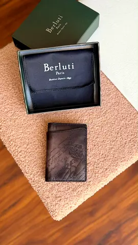 *BERLUTI* Jagua Card Holder Venezia Calf Leather
