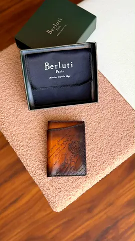 *BERLUTI* Jagua Card Holder Venezia Calf Leather