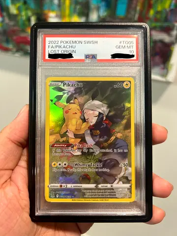 2022 Pokémon Pikachu FA PSA 10 — Lost Origin Full Art Graded Card
