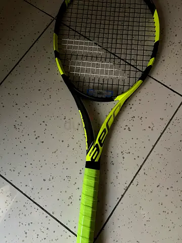 Babolat Aero Pure Team tennis racket (yellow) with Cover Made in France for sale