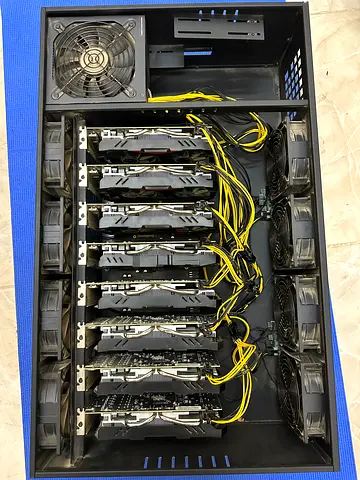 8x Sapphire RX 580 8GB Mining Rig – Turnkey / Plug & Play (HiveOS Ready)