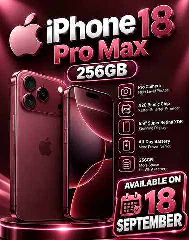 iPhone 18 Pro Max 256GB Burgundy