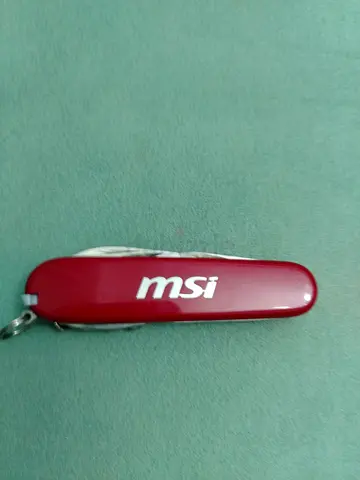 Red MSI Swiss-style Pocket Knife - Small Multi-tool, Light Use