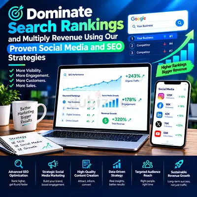 Dominate Search Rankings and Multiply Revenue Using Our Proven Social Media and SEO Strategies
