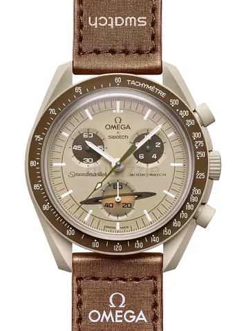 swatch omega mission to saturn watch new