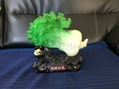 Chinese Feng Shui Cabbage Statue Figure