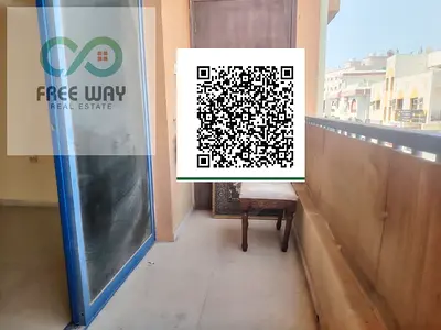 للإيجار السنوي في عجمان النعيمية 1 خلف مستشفى ثومبي شقة غرفتين وصالة بمساحة كبيرة وتصميم عملي ومناسب للعائلات