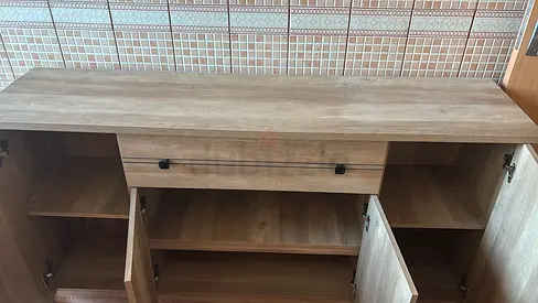 Wooden Sideboard / Storage Cabinet with Drawers and Shelves