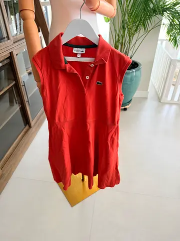 Lacoste orange girl dress size 10