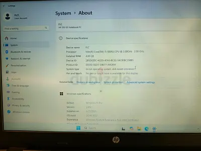 HP 250 G5 Laptop for Sale