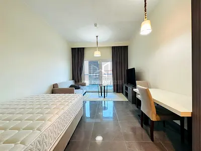 Unit Tawtheeq !! Furnished Studio Apartment With Private Balcony | Separate Kitchen | Share Pool +